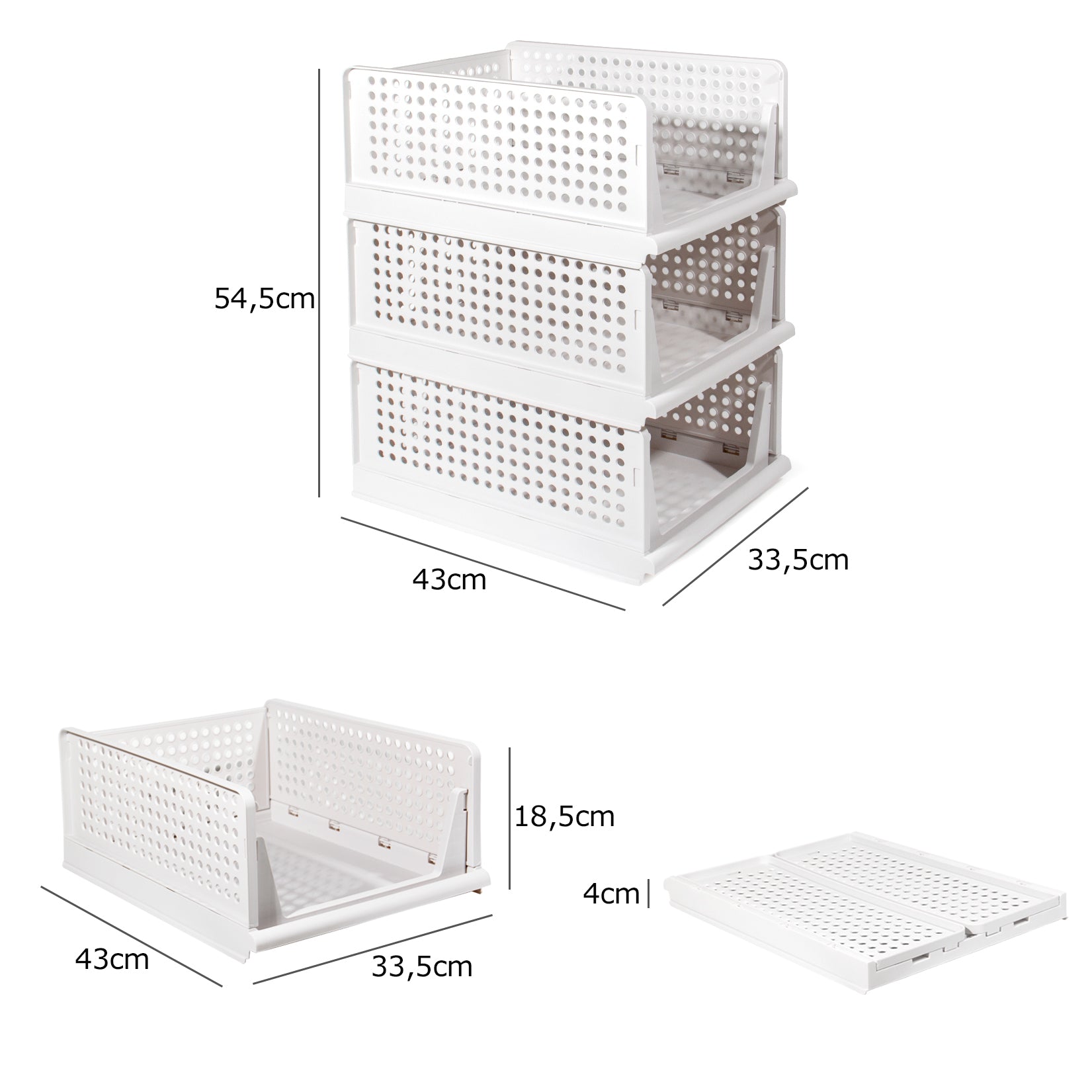 CALIYO Aufbewahrungsbox Kleiderschrank Organizer Aufbewahrungsbox Schrank  Organizer, Große Version 6 Fächer Faltbare Schubladen Organizer