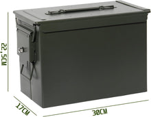 Lade das Bild in den Galerie-Viewer, Munitionskiste, US Ammo Box, Patronenbox, Aufbewahrungsbox für Lithiumbatterien, Munition (Abschließbar-30cm)
