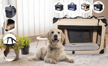 Lade das Bild in den Galerie-Viewer, Faltbare Hundebox Transportbox Hundekäfig mit verschiedenen Größen und Farben (XL - 55 x 80.5 x53 cm)
