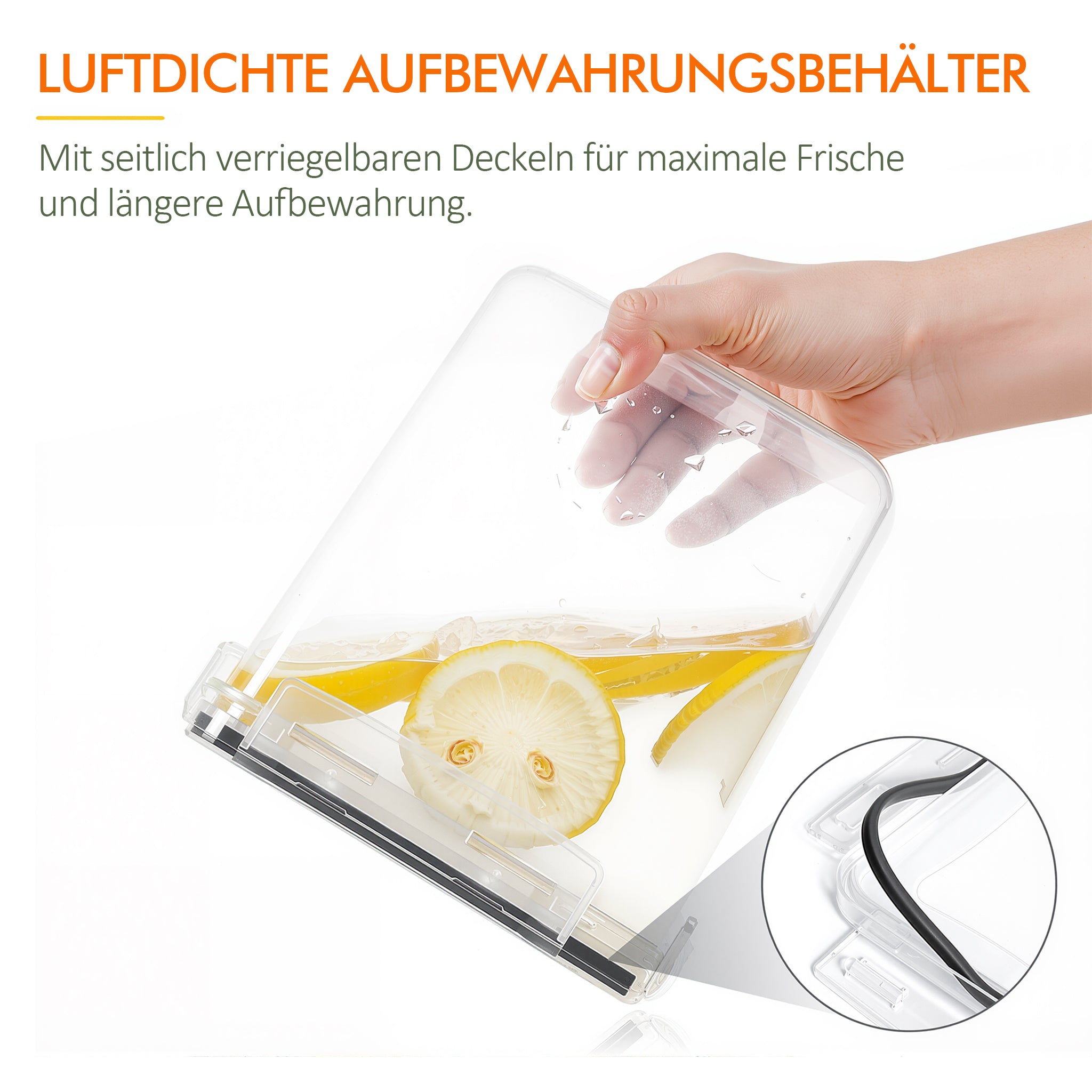 Vorratsdosen Glas 4er Set 1600 Ml Luftdicht Mit Deckel  BPA Frei Inkl.  Aufkleber