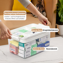 Lade das Bild in den Galerie-Viewer, Medikamenten Aufbewahrung, Medizinbox, Hausapotheke Box, Apothekenbox, Medizinkoffer Groß 28cm
