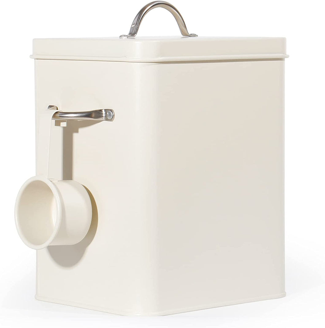 Waschmittel Aufbewahrung 6.5L, Metall Waschpulver Box, Aufbewahrungsbox für Hundefutter, Katzenfutter, Kaffeebohnen