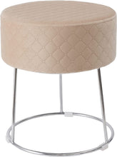 Lade das Bild in den Galerie-Viewer, Runder Velvet Hocker,Gittermaster Hocker,Polsterhocker,Footrest Stool Ottoman,Samt Hocker bis zu 100 kg belastbar
