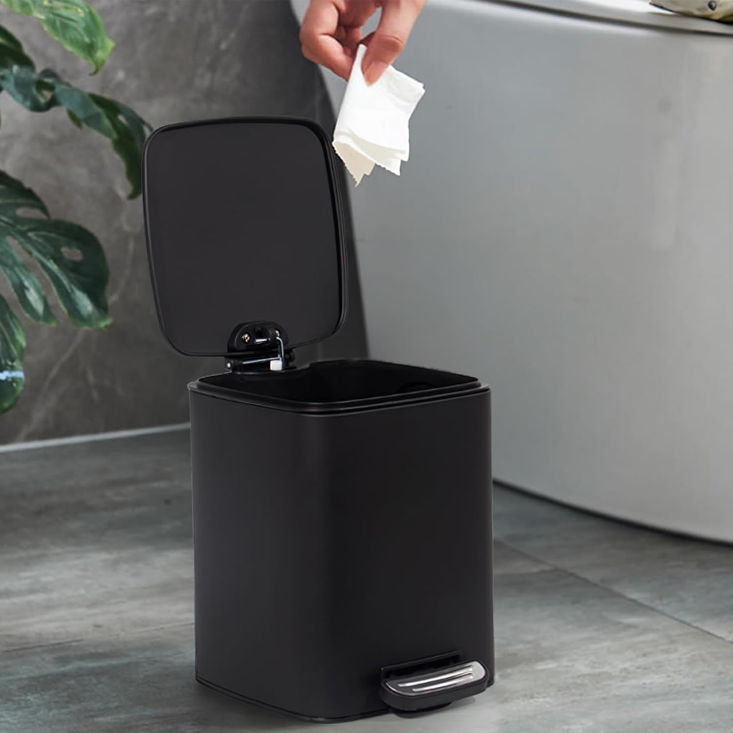 Kosmetikeimer 6L, Mülleimer bad, Badmülleimer mit Deckel, (Soft Close) – Zedelmaier Shop