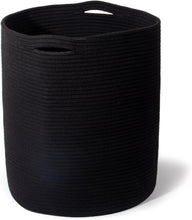 Lade das Bild in den Galerie-Viewer, Geﬂochtener Baumwollkorb 45L (H45cm, Ø38cm), Aufbewahrungskorb für Spielzeug
