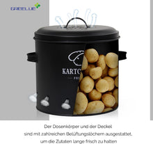 Lade das Bild in den Galerie-Viewer, Premium Kartoffel Aufbewahrungsbox [3er Set], Kartoffeln, Zwiebeln und Knoblauch Aufbewahrung, Hält Gemüse Länger Frisch
