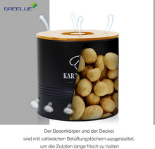 Lade das Bild in den Galerie-Viewer, Premium Kartoffel Aufbewahrungsbox [3er Set], Kartoffeln, Zwiebeln und Knoblauch Aufbewahrung, Hält Gemüse Länger Frisch
