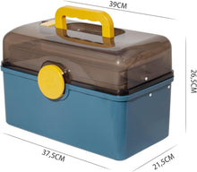 Lade das Bild in den Galerie-Viewer, Medikamenten Aufbewahrung, Medizinbox, Hausapotheke Box, Apothekenbox, Medizinkoffer Groß (34cm)
