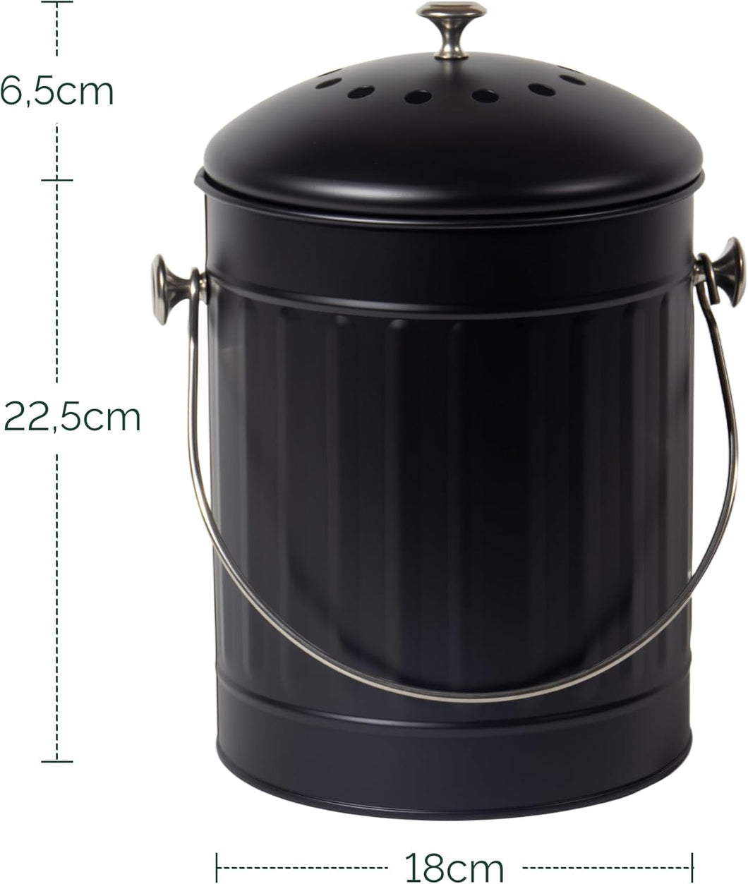 aufbewahrung biomüll Biomülleimer Küche 5,5L mit Deckel & Sieb – Geruchsdicht, Spülmaschine – Zedelmaier Shop