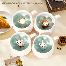 Lade das Bild in den Galerie-Viewer, Tasse Geschenk 3d Tier Tassen Lustige Kaffeetasse Keramik 390 ml Teetasse .Weihnachten Kaffee Becher Süße Geburtstagsgeschenk für Freund Jungen Frauen Männer
