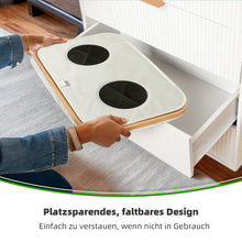 Lade das Bild in den Galerie-Viewer, 140L Pfandflaschen Sammelbehälter mit Deckel &amp; XXL Tragetaschen, Flaschensammler für Leergut &amp; Altglas, 2 Fächer Organizer mit Lochdesign, Recycling Behälter für Küche &amp; Abstellraum (Beige)
