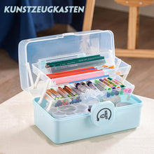 Lade das Bild in den Galerie-Viewer, Aufbewahrungsbox mit fächern, Sortierboxen, Nähkasten, Bastelkoffer leer, Medicine Organizer Box, Angelkoffer, Aufbewahrung for Kleinteile, Haargummi(29cm)
