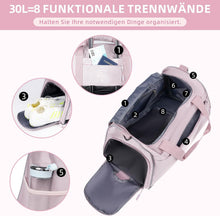Lade das Bild in den Galerie-Viewer, Sporttasche Kinder Mädchen Leichte Reisetasche Wasserabweisende Schwimmtasche Kinder 30L Sporttasche Mädchen Tragbare Kindersporttasche für Sportstunden, Sportverein, Urlaub
