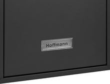 Lade das Bild in den Galerie-Viewer, Briefkasten personalisiert mit Edelstahl Namensschild Wandbriefkasten Postkasten briefkästen mit Schloss und 2 Schlüsseln 8,5 x 26 x 35 cm Anthrazit
