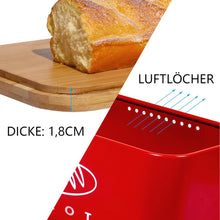 Lade das Bild in den Galerie-Viewer, Brotkasten mit Deckel, Großer Knäckebrot Box aus Metall, Brotaufbewahrungsbox , Brot,Kekse Lange Aufbewahren und Trocken Halten( 30cm)
