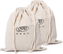 Lade das Bild in den Galerie-Viewer, Leinen Brotbeutel Aufbewahrung Frischhalten, Leinenbeutel für Brot, Bread Bag
