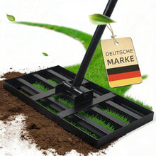 Lade das Bild in den Galerie-Viewer, Rasenrakel Nivellierrechen Rasen Rakel, Metallstiel Rasenwerkzeug, zum Rasensanden Nivellieren Einebnen von Rasenflächen, für Garten Hof Golfplatz Rasenpflege alle Rasenbereiche
