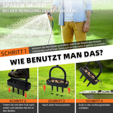 Lade das Bild in den Galerie-Viewer, Rasenlüfter Aerifizierer für Rasen, 3 Hohlzinken Rasenbelüfter Rasenspecht, Hohlspoon Rasen Lüften Gerät - Für Rasen Aerifizieren &amp; Verdichtete Böden
