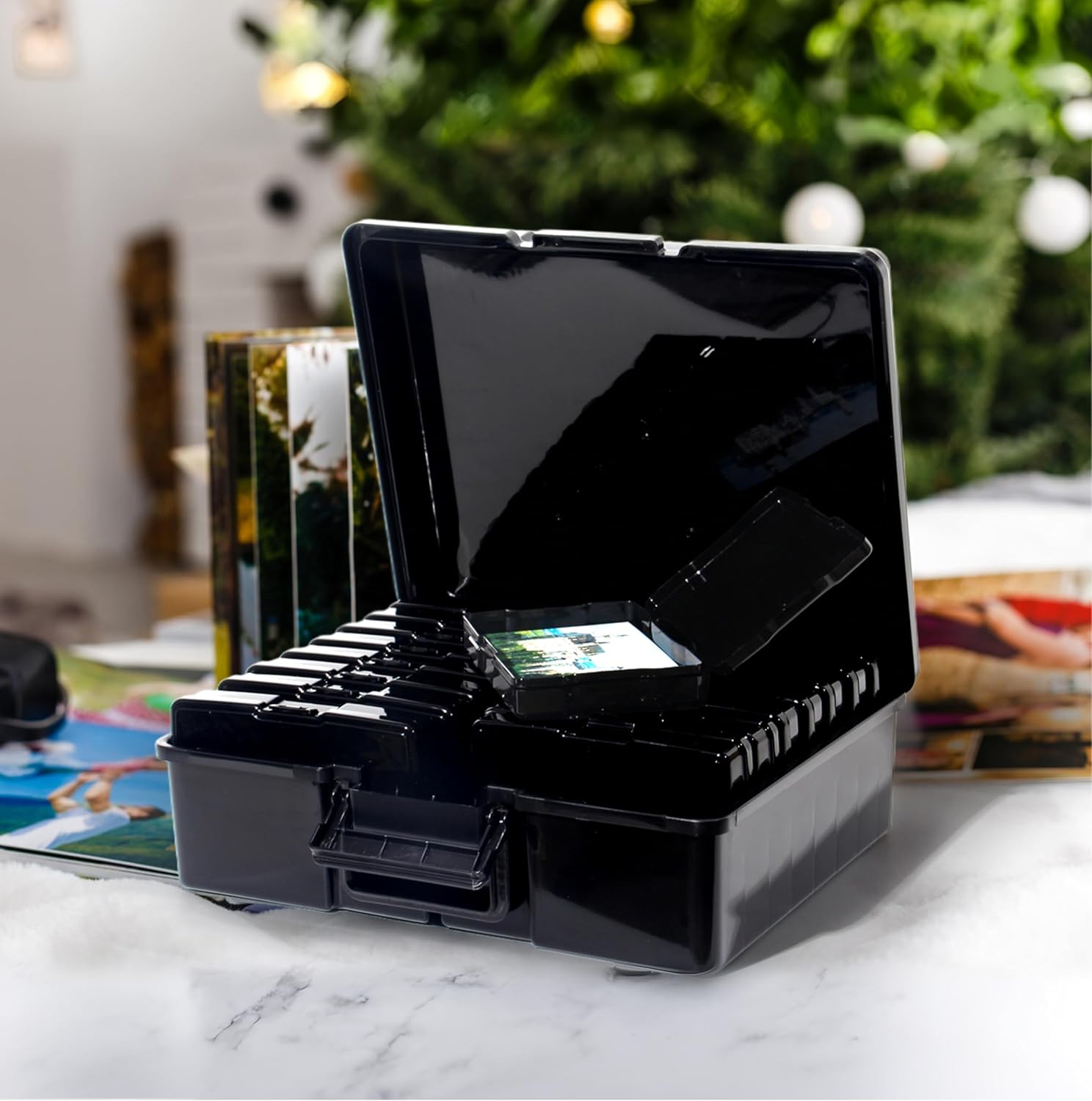 Fotobox, Sortierboxen für Kleinteile, 16 innere Fotohalter, Aufbewahru – Zedelmaier Shop