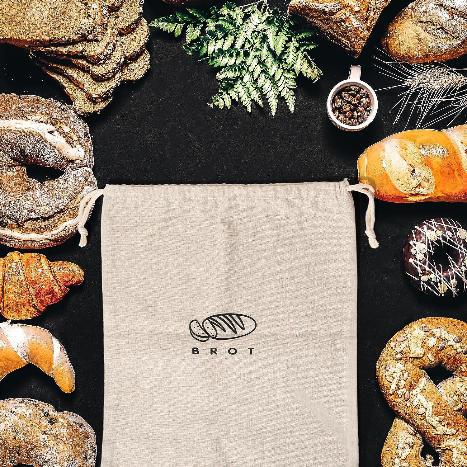 Leinen Brotbeutel Aufbewahrung Frischhalten, Leinenbeutel für Brot, Br –  Zedelmaier Shop