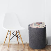 Lade das Bild in den Galerie-Viewer, Wäschekorb Filz mit Deckel, Wäschesammler Faltbar 50l, Wäschesortierer.Aufbewahrungskorb für Spielzeug Kleidung Organisation, Wäschebox (Schwarz)
