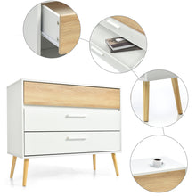 Lade das Bild in den Galerie-Viewer, Schubladenkommode mit 3 Schubladen, Sideboard Highboard für Schlafzimmer &amp; alle Wohnräume -Weiß
