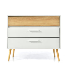 Lade das Bild in den Galerie-Viewer, Schubladenkommode mit 3 Schubladen, Sideboard Highboard für Schlafzimmer &amp; alle Wohnräume -Weiß
