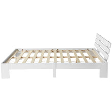 Lade das Bild in den Galerie-Viewer, Holzbett Doppelbett aus Bettgestell mit Kopfteil mit Lattenrost-200 x 140 cm Massivholz FSC Massiv Doppelbett als Kieferbett verwendbar
