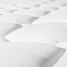 Lade das Bild in den Galerie-Viewer, Bettgestell mit 4 Schubladen, Doppelbett Polsterbett 140x200cm, Höhenverstellbarem Kopfteil, Chesterfield Funktionsbett, Natürlich（Mit Matratze）
