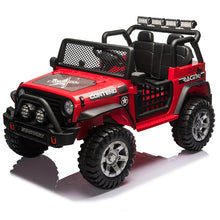 Lade das Bild in den Galerie-Viewer, Kinder Auto Elektro,2 Sitzer Mit 12V Batterieleistung,2x45W Motor,2.4G-Fernbedienung,3 Geschwindigkeiten,LED-Lichter,Musik,UKW-Radio ab 3 Jahre
