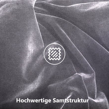 Lade das Bild in den Galerie-Viewer, Bett mit Bettkasten Samt-Stoff Polsterbett Lattenrost Doppelbett Stauraum Holzfuß (Grau, 140 x 200 cm,ohne Matratze)
