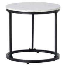 Lade das Bild in den Galerie-Viewer, Runder Couchtisch 2er Set Satz Couchtisch Wohnzimmer Runder geschachtelter Beistelltisch 2 Runder Beistelltisch
