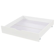Lade das Bild in den Galerie-Viewer, Kinderbett Hausbett mit Schornstein |Zwei Aufbewahrungsschubladen | Robuste Lattenroste |Kiefernholz Haus Bett for Kids, 90 x 200 cm ohne Matratze, weiß
