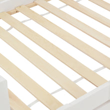 Lade das Bild in den Galerie-Viewer, Kinderbett Hausbett mit Schornstein| Robuste Lattenroste |Kiefernholz Haus Bett for Kids, 90 x 200 cm ohne Matratze, weiß
