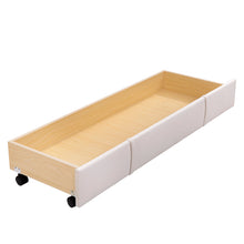 Lade das Bild in den Galerie-Viewer, Polsterbett 140 x 200 cm Bett mit Lattenrost, Rückenlehne und großer Schublade, Hautfreundliche Samtstoff , Beige, Bett Doppelbett Jugendbett(Ohne Matratze)
