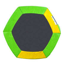 Lade das Bild in den Galerie-Viewer, Outdoor TÜV Rheinland Zertifizierung Gartentrampolin, Kindertrampolinm inkl. Leiter, gepolsterten Stangen, rutschen , Sicherheitsnetz, Randabdeckung &amp; Zubehör
