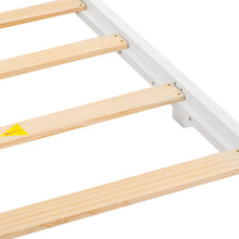 Lade das Bild in den Galerie-Viewer, Spielbett Hausbett 200x90,Jugendbett mit Dach und Fenster, Rausfallschutz , Holz Kinderbett Jungen Mädchen Massivholz mit Lattenrost, Grau&amp;Weiß
