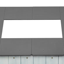 Lade das Bild in den Galerie-Viewer, Spielbett Hausbett 200x90,Jugendbett mit Dach und Fenster, Rausfallschutz , Holz Kinderbett Jungen Mädchen Massivholz mit Lattenrost, Grau&amp;Weiß
