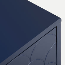 Lade das Bild in den Galerie-Viewer, Schubladenkommode Kommode mit 3 Schubladen, FSC®-zertifiziertem,Sideboard Highboard für Schlafzimmer &amp; alle Wohnräume,Marineblau-H89/B75/T40 cm
