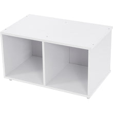Lade das Bild in den Galerie-Viewer, Hausbett Kinderbett Jugendbett 200x90 Mit Schubladen und Ablagefächern，Geeignet für Jungen und Mädchen，Mit Anti-Drop-Geländer, Weiß
