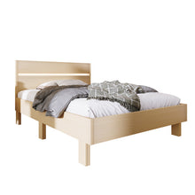 Lade das Bild in den Galerie-Viewer, Holzbett LED Stauraumbett Holzbett Einzelbett mit Kopfteil aus Bettgestell mit Lattenrost-90 x 200 cm
