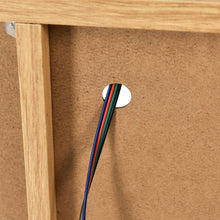 Lade das Bild in den Galerie-Viewer, Sideboard Kommode Anrichte Standschrank Lagerung Schrank Schrank Einheit mit 7 Farben LED-Leuchten für Esszimmer Wohnzimmer（Holzfarbe und schwarz）
