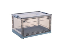 Lade das Bild in den Galerie-Viewer, Faltbare Kunststoff-Aufbewahrungsbox, Organizer Ideal zum Aufbewahren von Büchern, Kleidung, Spielzeug, Bettzeug oder als Schuhkarton (25L, blau)
