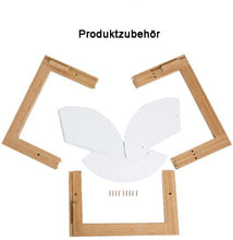 Lade das Bild in den Galerie-Viewer, Beistelltisch, Couchtisch rund aus Bambus Beinen und 3er MDF-Weißplatte, Antike chinesische Verbindungsmechanik, Hingucker in Ihrem Wohnzimmer50*51cm
