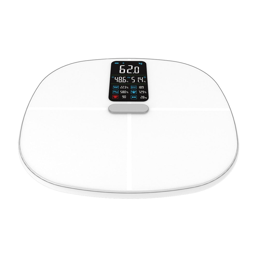 Körperanalysewaagen,Bluetooth Smart Waage, Digitale Personenwaage mit App，mit Bluetooth, digitale glaswaage mit BMI-Berechnung