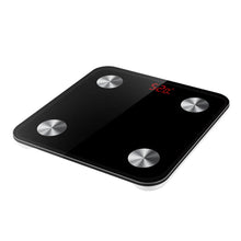 Lade das Bild in den Galerie-Viewer, Körper-Analyse-Waage Körperfettwaage, Bluetooth Personenwaage(180kg/D100g) mit App, Smart Digitale Waage für Körperfett, BMI, Gewicht (Schwarz)
