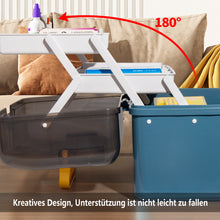 Lade das Bild in den Galerie-Viewer, Medikamenten Aufbewahrung, Medizinbox, Hausapotheke Box, Apothekenbox, Medizinkoffer Groß (BLUE-34cm)
