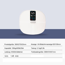 Lade das Bild in den Galerie-Viewer, Körperanalysewaagen,Bluetooth Smart Waage, Digitale Personenwaage mit App，mit Bluetooth, digitale glaswaage mit BMI-Berechnung
