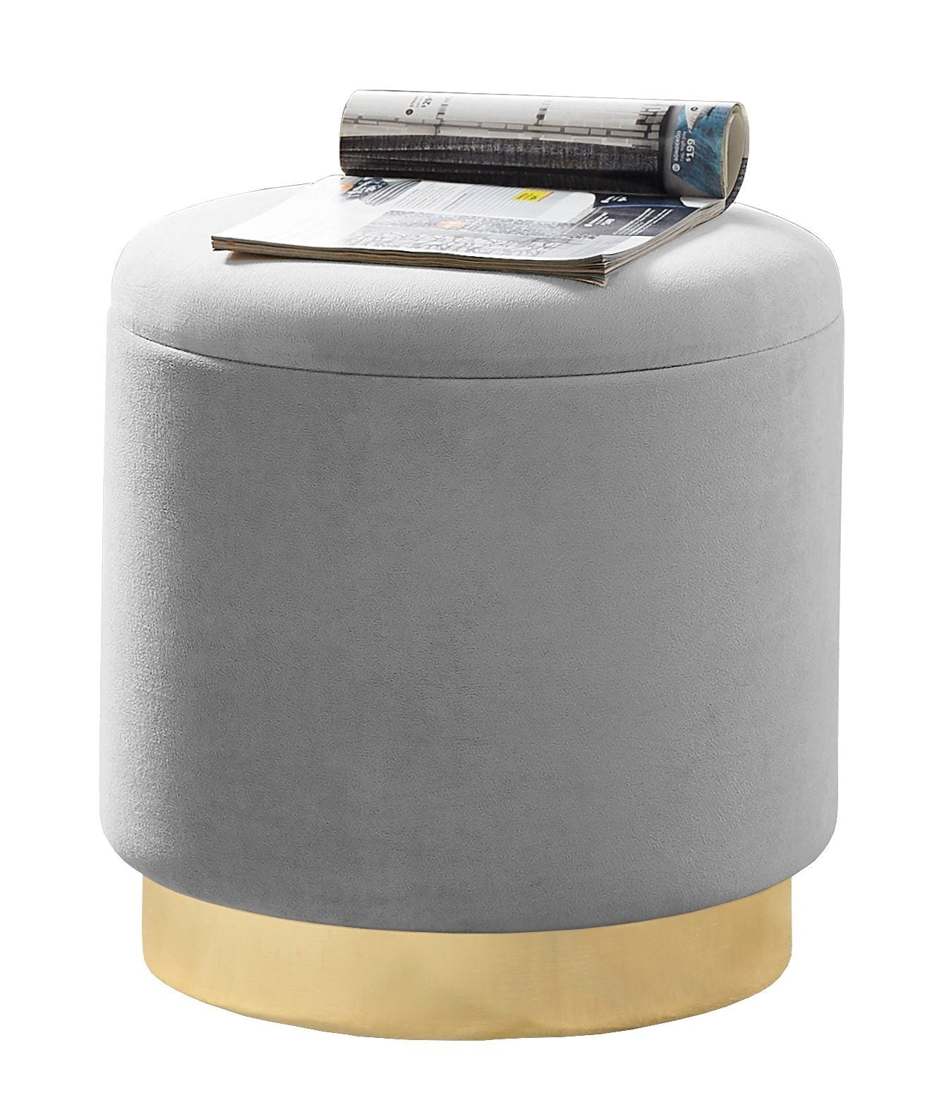samt hocker mit aufbewahrung Hocker Zylindrischer Samthocker Sitzhocker mit Stauraum rund, Polsterh –  Zedelmaier Shop