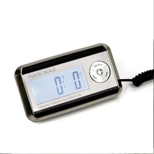 Lade das Bild in den Galerie-Viewer, Digitale Packetwaage Postwaage mit wandmontierbarem LCD-Display, Briefwaage, Körperwaage, Ladenwaage,Marktwaage«, LCD Anzeige, im Retro-design, Grammgenau bis 200kg, mit einer Edelstahlschale
